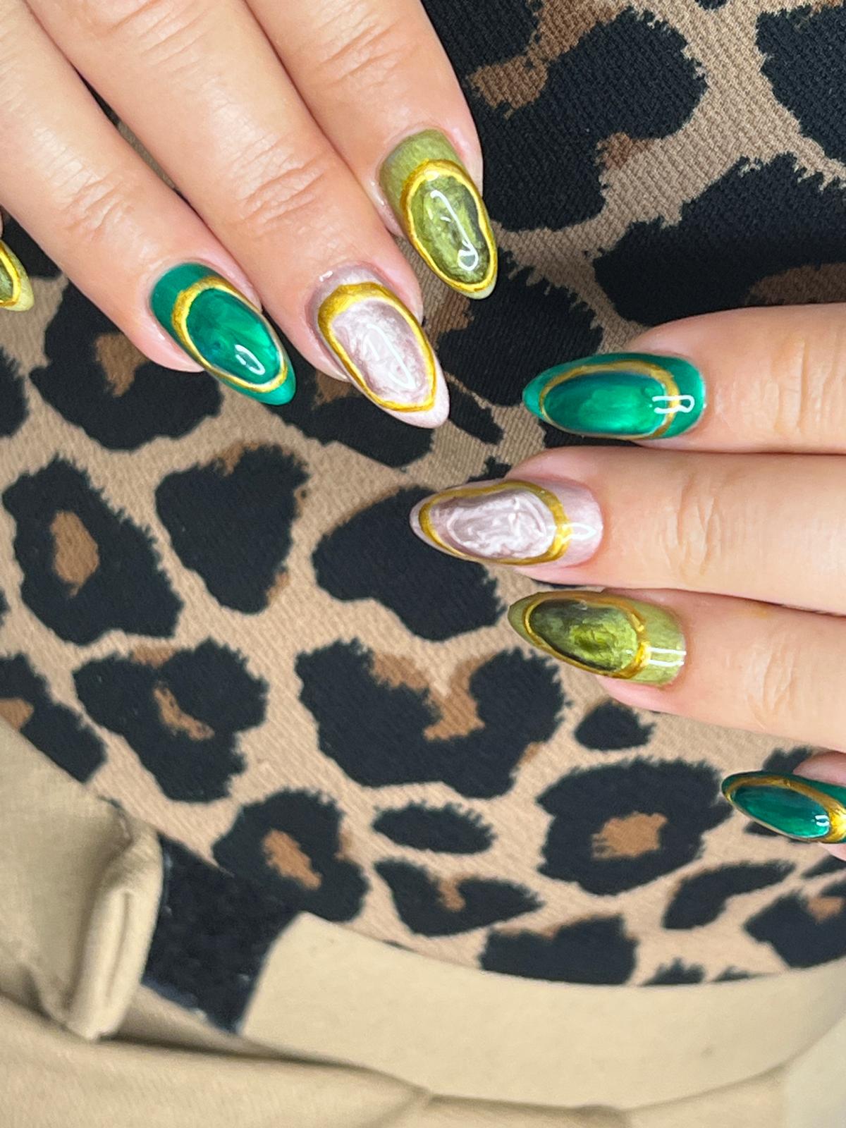 Protez tırnak nail art
